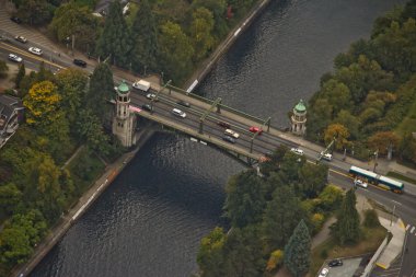 Canal Bridge - Aerial clipart