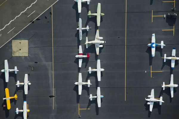 stock image Airplanes Parked on a Ramp at an Airport