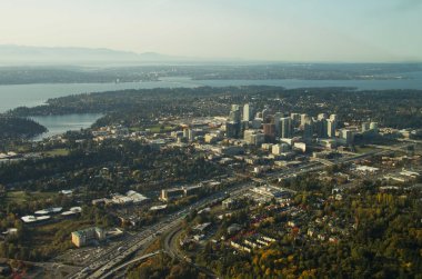 Bellevue, WA - Aerial clipart