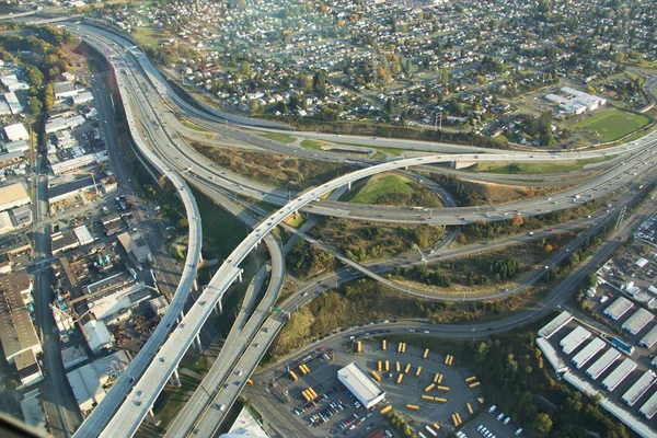 Interstate Triangle - Aerial — Stock Photo, Image