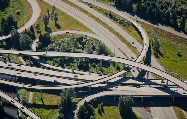 高速道路のジャンクションを織り ロイヤリティフリーのストック写真