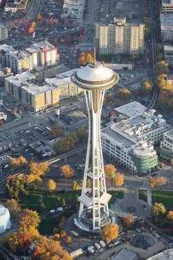 The Space Needle at Seattle Center clipart