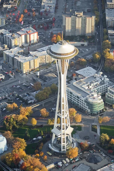 在西雅图中心太空针塔 免版税图库照片