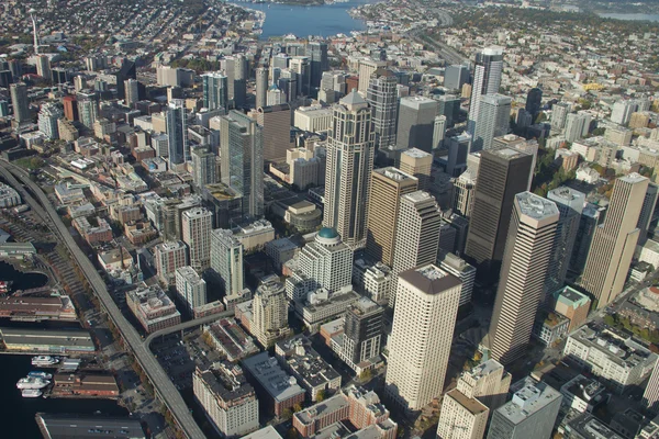 Вид с воздуха на столичный район — стоковое фото