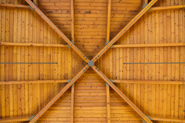 stock image Abstract Wood Pattern on High Ceiling