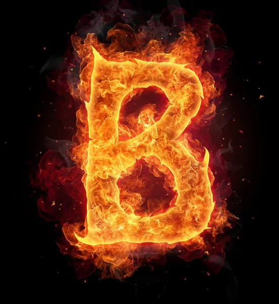 Fire Letter — Stock Photo, Image