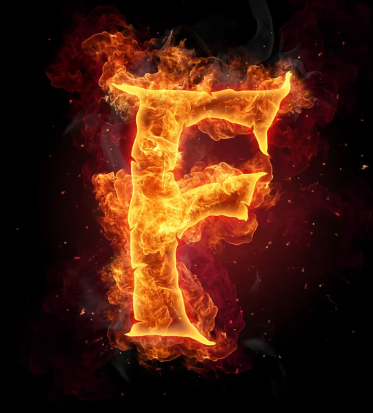 stock image Fire Letter