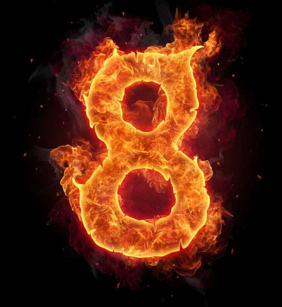 Fire number — Stock Photo, Image