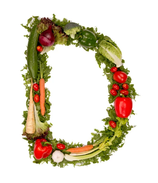 Símbolo del alfabeto vegetal —  Fotos de Stock