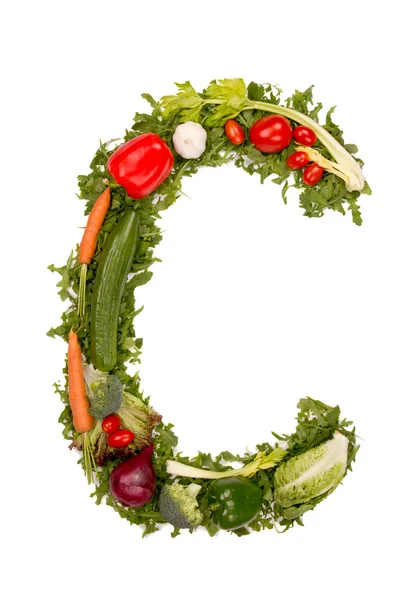Alfabet roślinnego symbolu — Zdjęcie stockowe