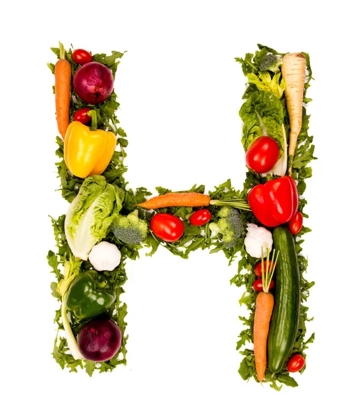 Símbolo del alfabeto vegetal — Foto de Stock