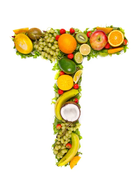 Fruit letter — Stock Photo, Image