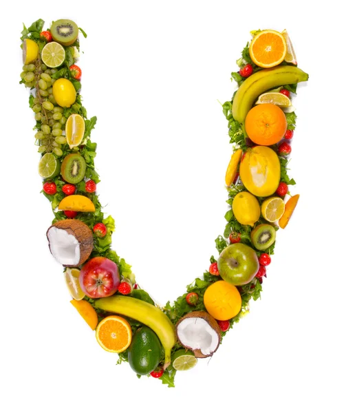 Fruit letter — Stock Photo, Image