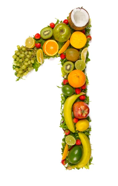Fruit number — Stock Photo, Image