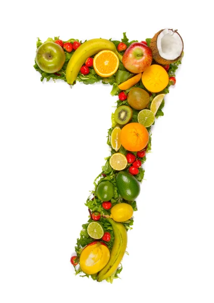 Fruit number — Stock Photo, Image