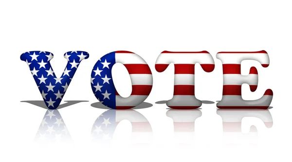 Hlasovat v americké — Stock fotografie