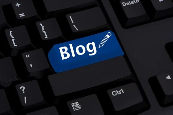 Blogging on the Internet — Stock Photo, Image