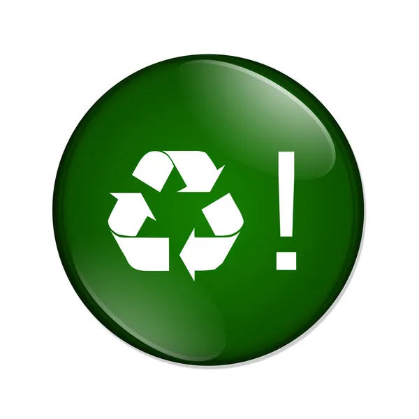 Recycle button — Stock Photo, Image