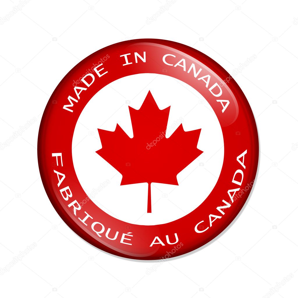 Made in Canada button