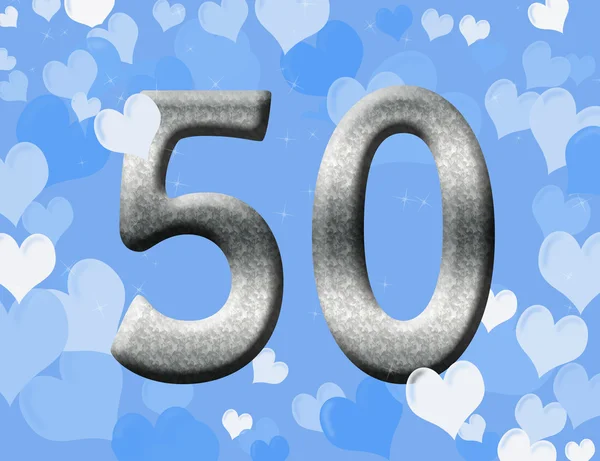 50Th évforduló — Stock Fotó