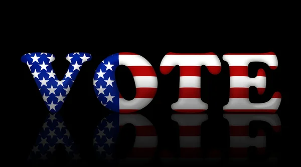 Vote in red white and blue — Stock Photo, Image