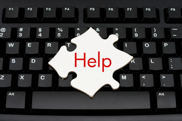 Providing computer and internet help — Stock Photo, Image