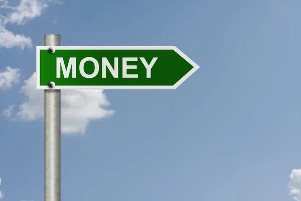 Money this way — Stock Photo, Image