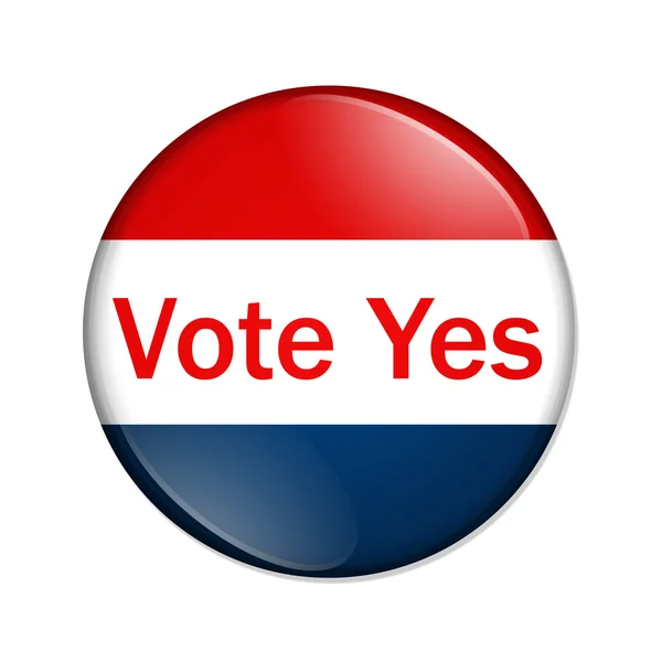 Votar Sí botón —  Fotos de Stock