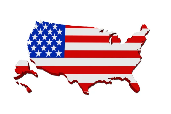 Mapa online de Estados Unidos —  Fotos de Stock