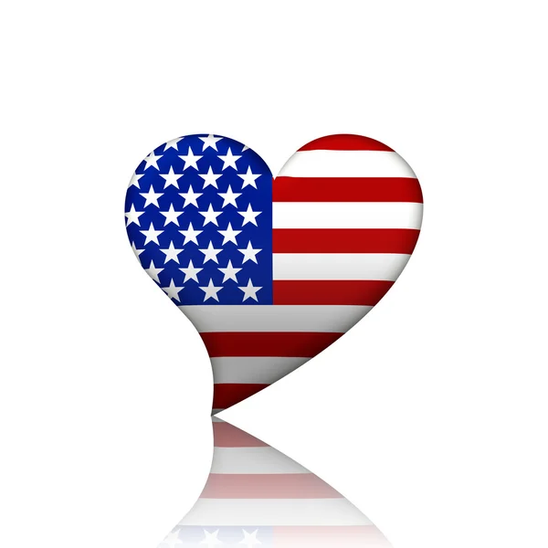 Eu amo os EUA — Fotografia de Stock