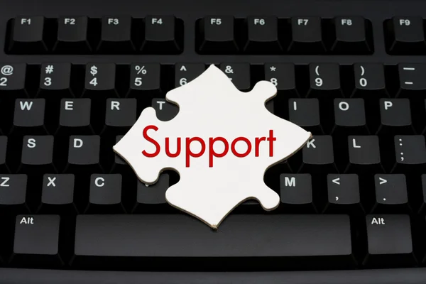 Providing computer and internet support — Stock Photo, Image