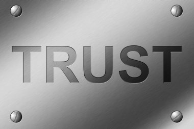 Trust engraved clipart