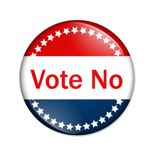 Votar Não botão — Fotografia de Stock