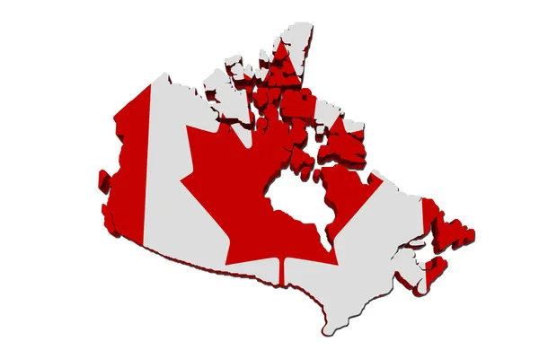 La mappa di Canada — Foto Stock
