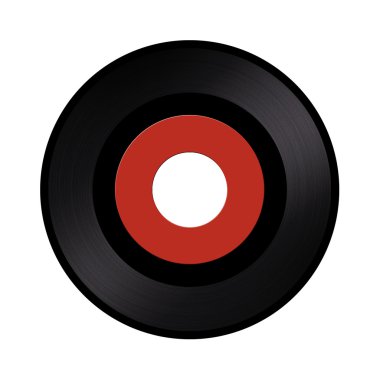 Blank 45 vinly record clipart