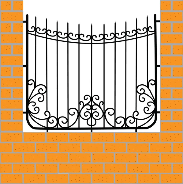Wrought iron fence — Stock Photo, Image