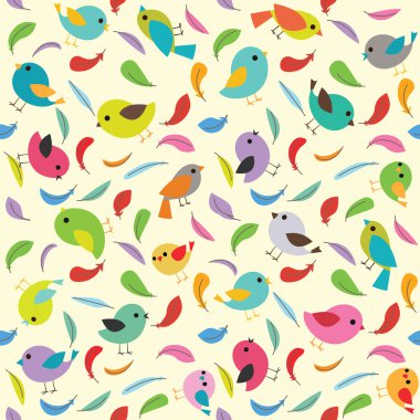 Birds pattern clipart