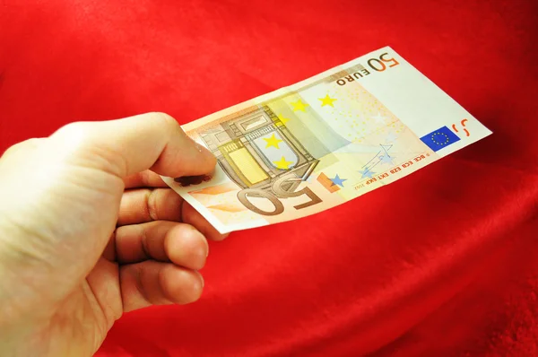 Banconota da 50 euro — Foto Stock