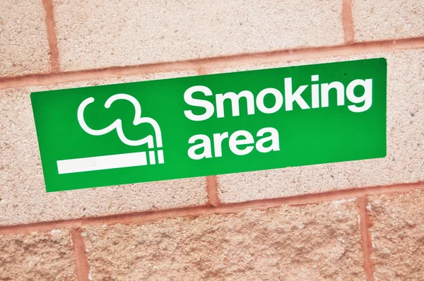 Smoking area sign — Stock Photo, Image