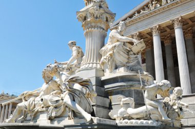 Beautiful fountain in Vienna, Austria clipart