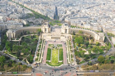 Paris. Aerial view clipart