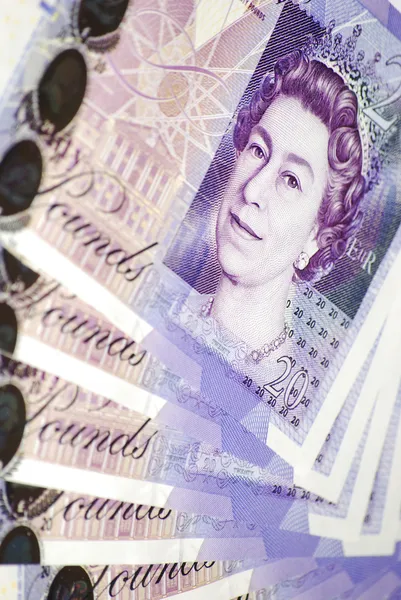 Британские фунты — стоковое фото