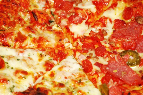 Tekstura pizzy — Zdjęcie stockowe