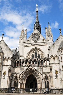 The Royal Courts of Justice in London clipart