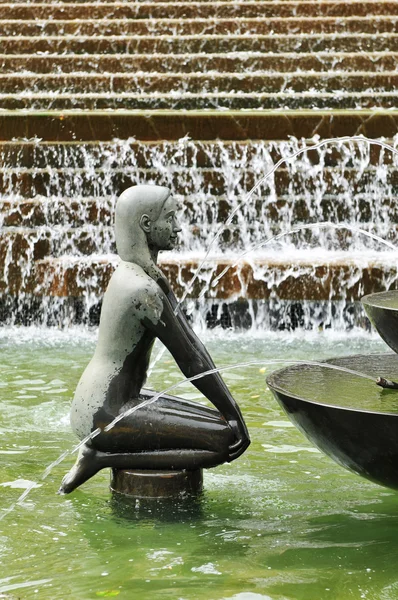 Fountain in Birmingham, UK — Stock Photo, Image
