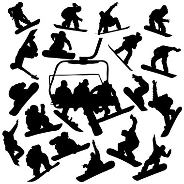 Snowboard clipart