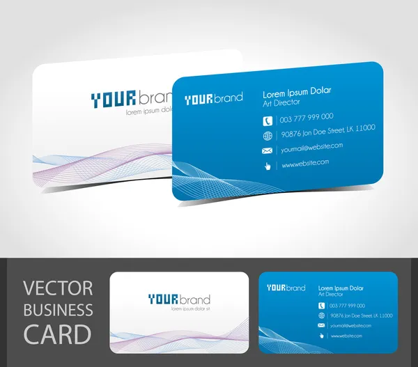 Επαγγελματική κάρτα | Μπλε — Διανυσματικό Αρχείο