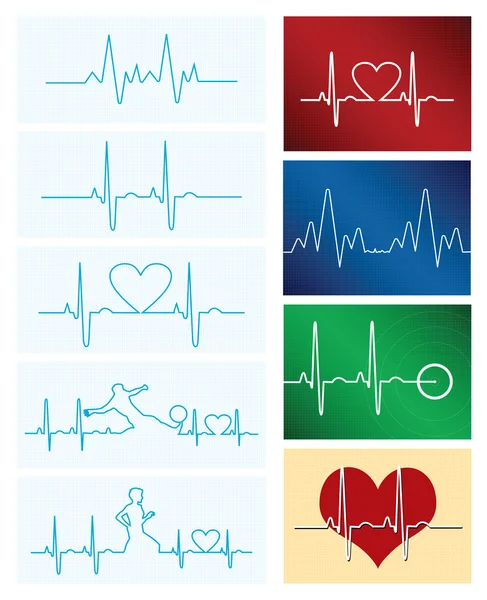 Collection Heartbeats — Image vectorielle