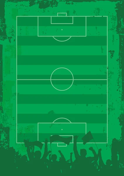 Grunge Soccer fond — Image vectorielle