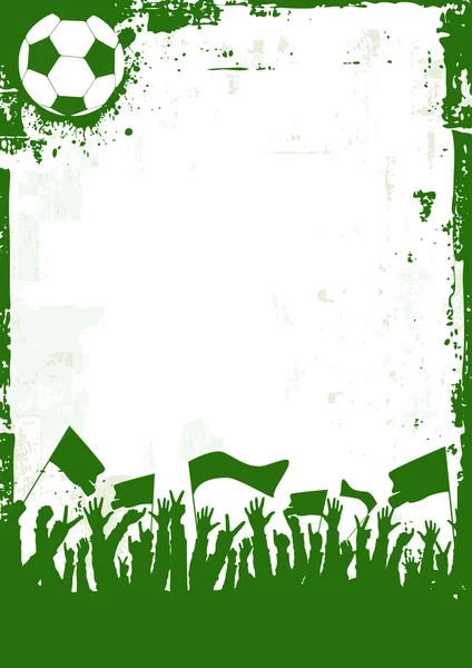 Grunge Soccer fond — Image vectorielle
